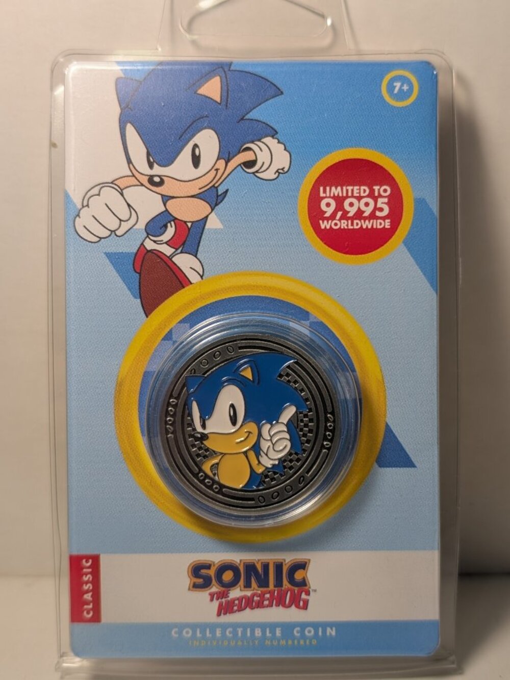 Sonic The Hedgehog Collectible Coin Official Sega Limited Edition Badge Figure